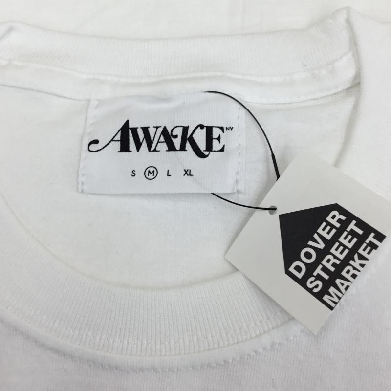 アウェーク AWAKE Tシャツ 半袖 × Dover Street Market M プリント 白 / ホワイト /  メンズ USED 古着 中古 10066440