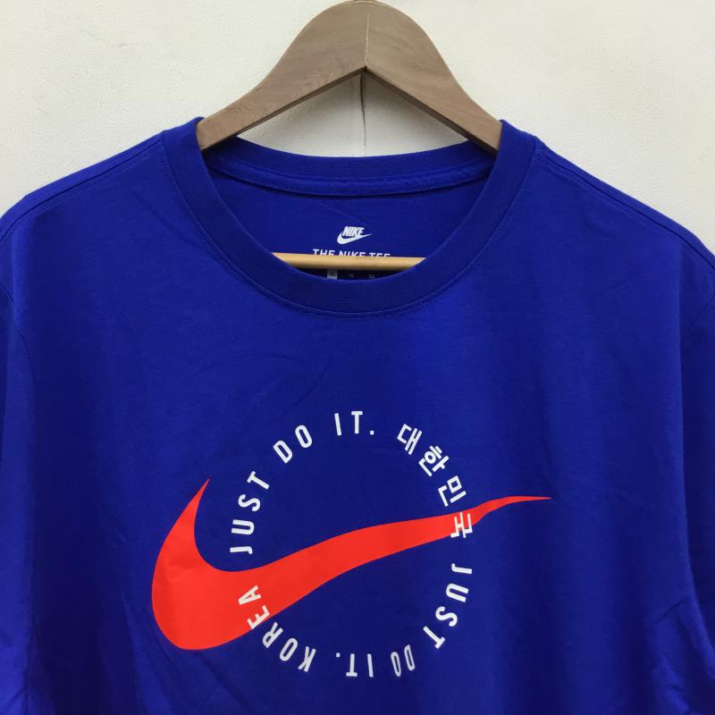 ナイキ NIKE Tシャツ 半袖 KOREA COUNTRY TEE DA8865-400 XL ロゴ、文字 青 / ブルー /  メンズ USED 古着 中古 10066453