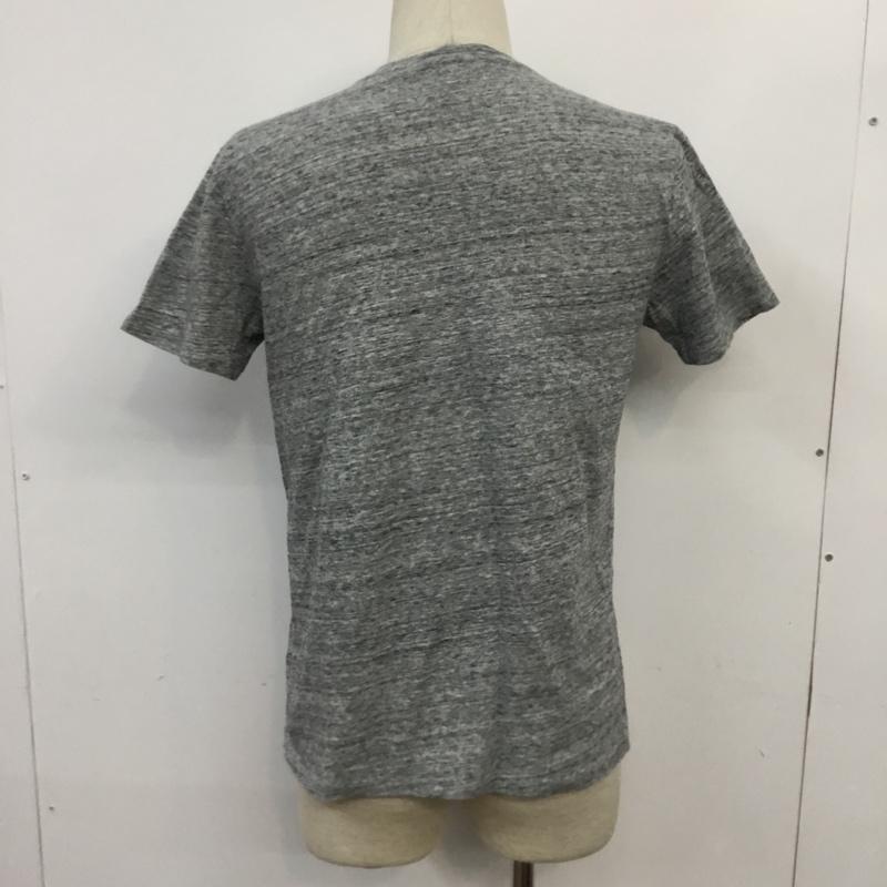キツネ KITSUNE Tシャツ 半袖 クルーネック プリント S ロゴ、文字 灰 / グレー /  メンズ USED 古着 中古 10066509