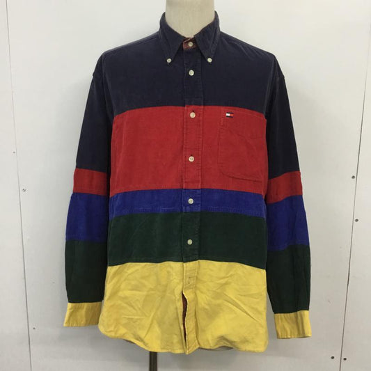 トミーヒルフィガー TOMMY HILFIGER シャツ、ブラウス 長袖 ボタンダウンシャツ M 無地 マルチカラー / マルチカラー /  メンズ USED 古着 中古 10066565