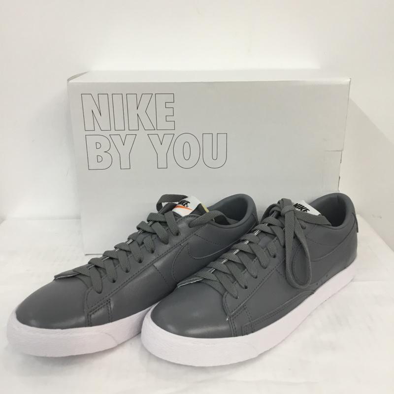 ナイキ NIKE スニーカー スニーカー CW4643-991 BY YOU Blazer Low 27cm 箱有 27.0cm ロゴ、文字 灰 / グレー /  メンズ USED 古着 中古 10066589