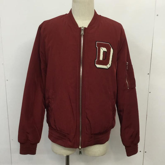 フォーエバー２１ FOREVER21 ジャケット、上着 ジャンパー、ブルゾン L ロゴ、文字 赤 / レッド /  メンズ USED 古着 中古 10066598