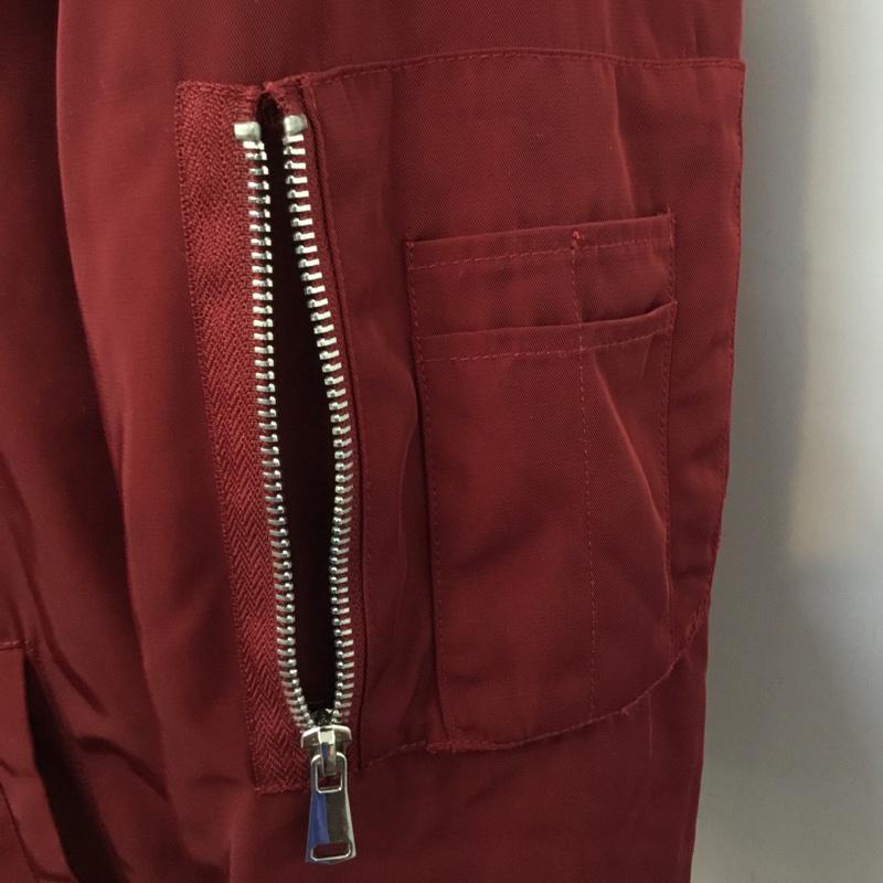 フォーエバー２１ FOREVER21 ジャケット、上着 ジャンパー、ブルゾン L ロゴ、文字 赤 / レッド /  メンズ USED 古着 中古 10066598