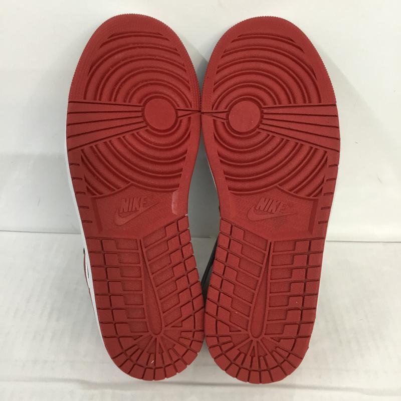 ナイキ NIKE スニーカー スニーカー 553558 612 AIR JORDAN 1 LOW エアジョーダン ロー 28cm 箱有 28.0cm ロゴ、文字 白 / ホワイト / X 黒 / ブラック / X 赤 / レッド /  メンズ USED 古着 中古 10066701