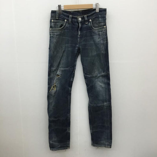リーバイスレッド Levi's RED パンツ デニム、ジーンズ ヨーロッパ企画　ダメージ加工　立体デニム 31インチ ダメージ加工 青 / ブルー /  メンズ USED 古着 中古 10066727