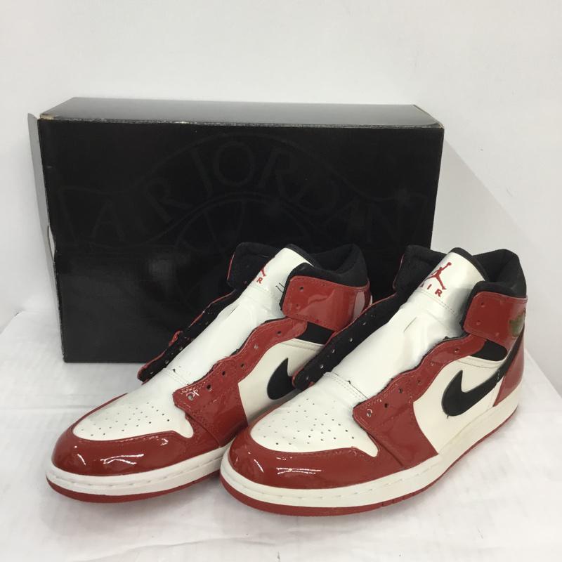 ナイキ NIKE スニーカー スニーカー 030810 PC8 AIR JORDAN 1 RETRO 28.5cm 箱有 28.5cm ロゴ、文字 黒 / ブラック / X 白 / ホワイト / X 赤 / レッド /  メンズ USED 古着 中古 10066751