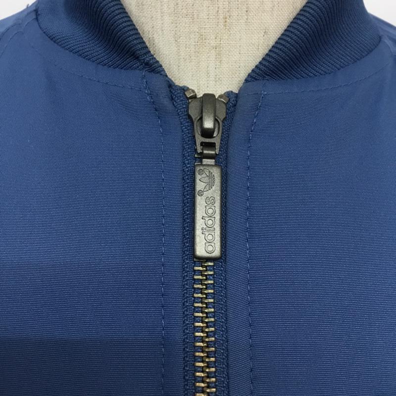 アディダス adidas ジャケット、上着 ジャンパー、ブルゾン B38783 ボンバージャケット バックプリント XS ロゴ、文字 青 / ブルー /  メンズ USED 古着 中古 10066771