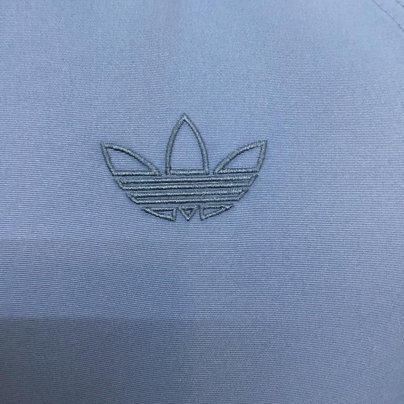 アディダス adidas ジャケット、上着 ジャンパー、ブルゾン B38783 ボンバージャケット バックプリント XS ロゴ、文字 青 / ブルー /  メンズ USED 古着 中古 10066771