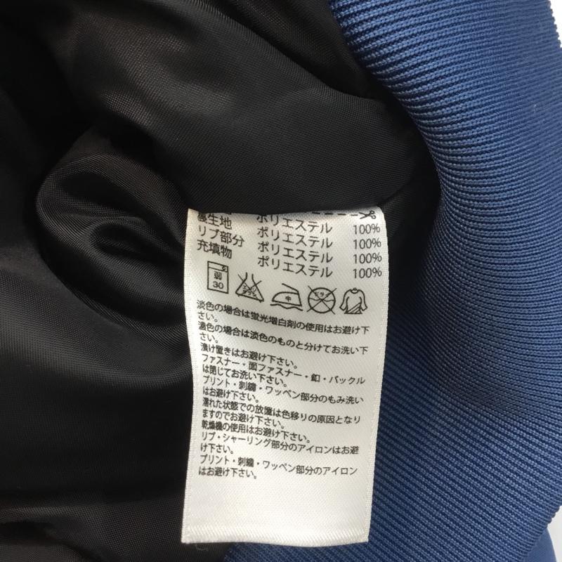 アディダス adidas ジャケット、上着 ジャンパー、ブルゾン B38783 ボンバージャケット バックプリント XS ロゴ、文字 青 / ブルー /  メンズ USED 古着 中古 10066771