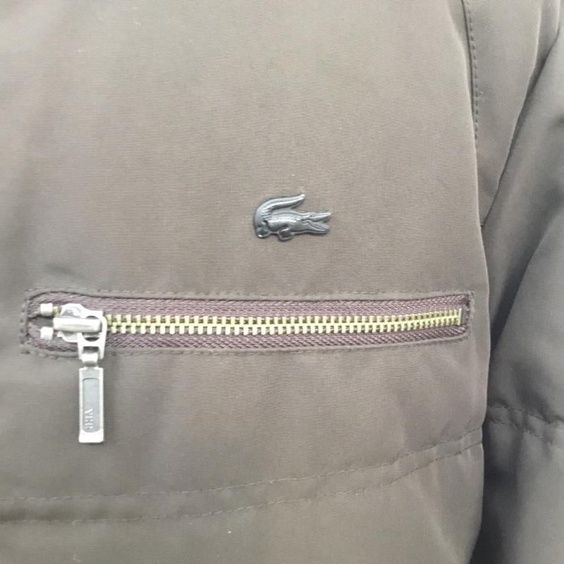 ラコステ LACOSTE ジャケット、上着 ダウンジャケット BH029E ファー付き ワニ ワンポイント ダークブラウン / ダークブラウン /  メンズ USED 古着 中古 10066774