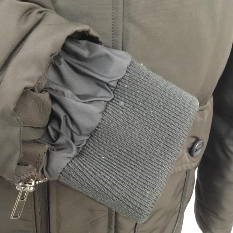ラコステ LACOSTE ジャケット、上着 ダウンジャケット BH029E ファー付き ワニ ワンポイント ダークブラウン / ダークブラウン /  メンズ USED 古着 中古 10066774
