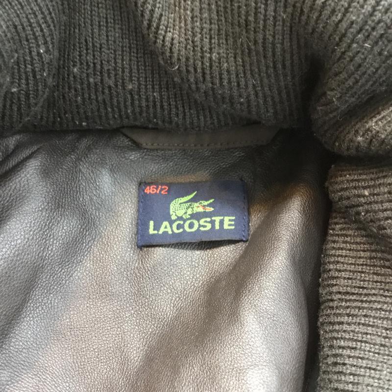 ラコステ LACOSTE ジャケット、上着 ダウンジャケット BH029E ファー付き ワニ ワンポイント ダークブラウン / ダークブラウン /  メンズ USED 古着 中古 10066774