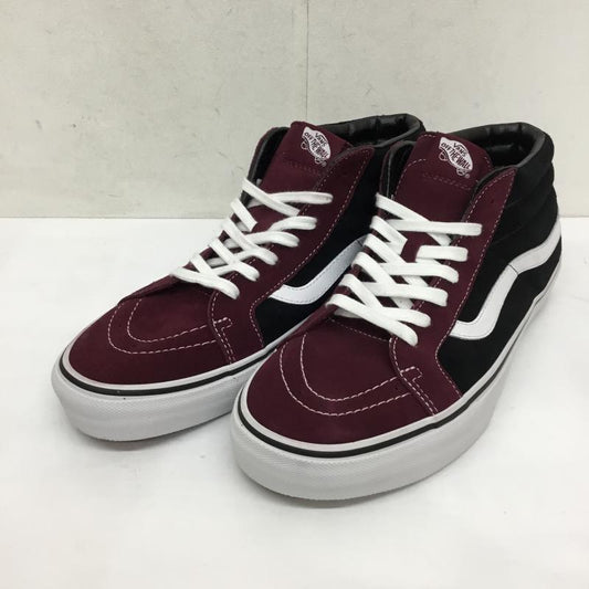 バンズ VANS スニーカー スニーカー SK8-Mid Reissue　ポートロイヤル US：11.5 黒 / ブラック / X えんじ / ワインレッド /  メンズ USED 古着 中古 10066848