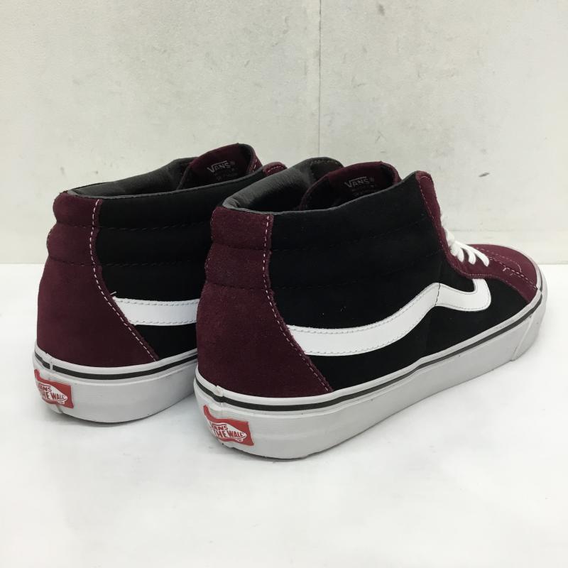 バンズ VANS スニーカー スニーカー SK8-Mid Reissue　ポートロイヤル US：11.5 黒 / ブラック / X えんじ / ワインレッド /  メンズ USED 古着 中古 10066848