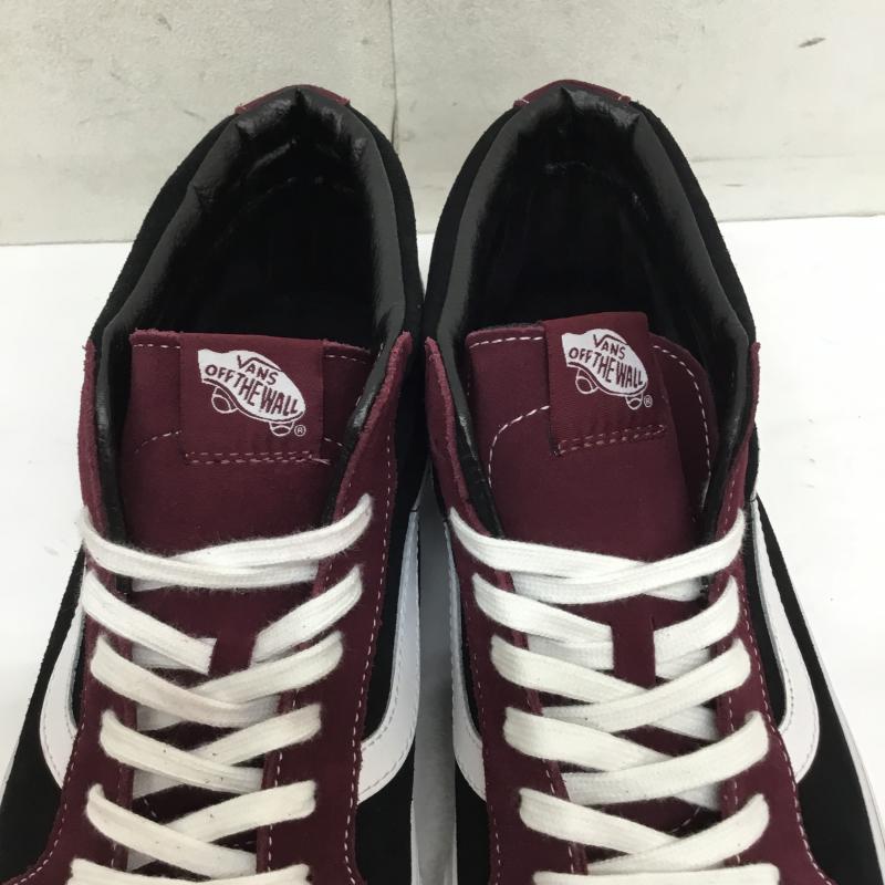 バンズ VANS スニーカー スニーカー SK8-Mid Reissue　ポートロイヤル US：11.5 黒 / ブラック / X えんじ / ワインレッド /  メンズ USED 古着 中古 10066848