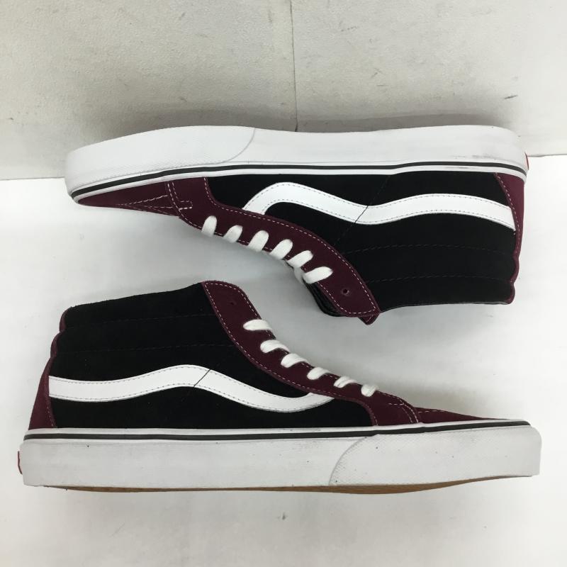 バンズ VANS スニーカー スニーカー SK8-Mid Reissue　ポートロイヤル US：11.5 黒 / ブラック / X えんじ / ワインレッド /  メンズ USED 古着 中古 10066848