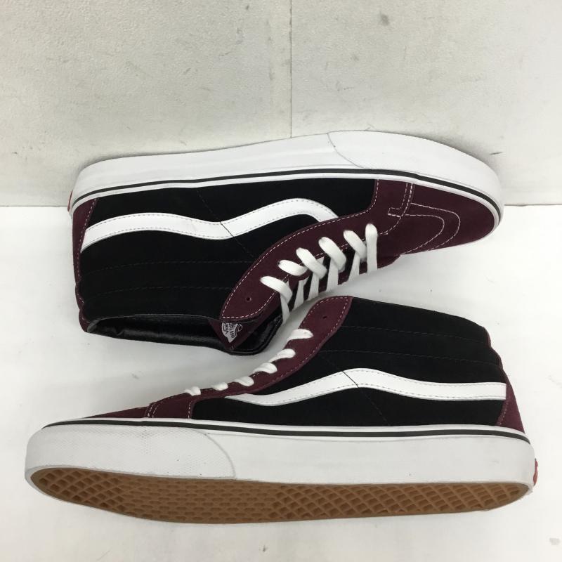 バンズ VANS スニーカー スニーカー SK8-Mid Reissue　ポートロイヤル US：11.5 黒 / ブラック / X えんじ / ワインレッド /  メンズ USED 古着 中古 10066848