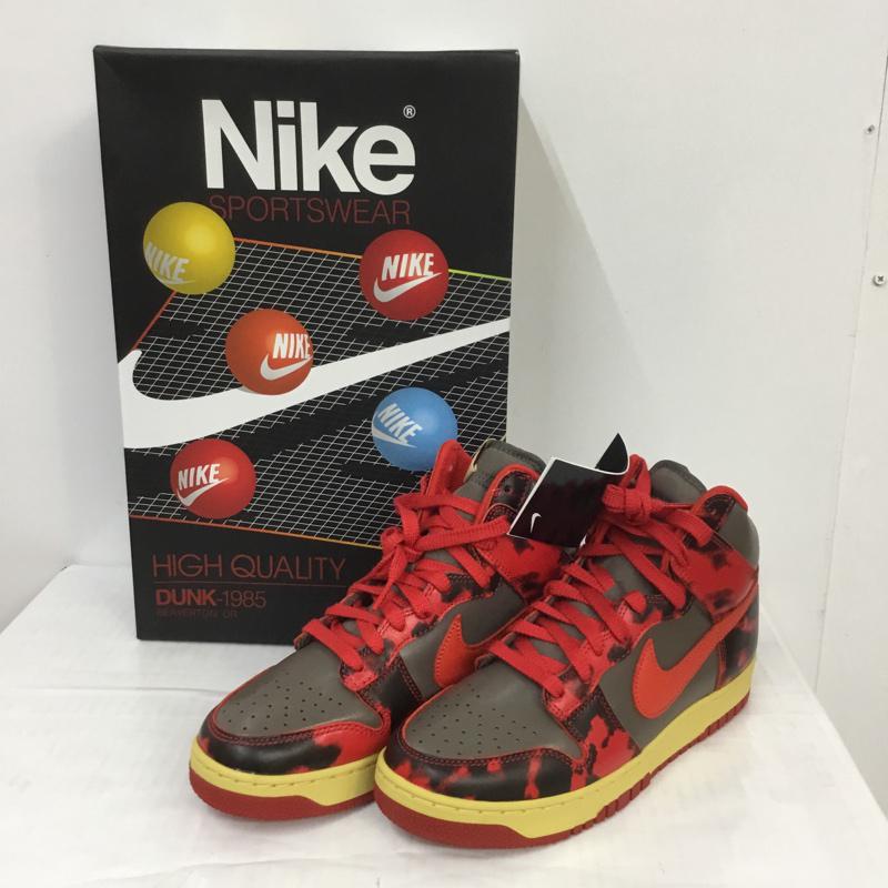 ナイキ NIKE スニーカー スニーカー DD9404-600 DUNK HIGH 1985 SP ダンク ハイ 26cm 箱有 26.0cm ロゴ、文字 赤 / レッド / X 灰 / グレー / X 黄 / イエロー /  メンズ USED 古着 中古 10066940