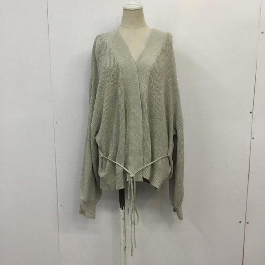 アリシアページボーイ alicia PAGEBOY カーディガン 長袖 FREE 無地 灰 / グレー /  レディース USED 古着 中古 10067010