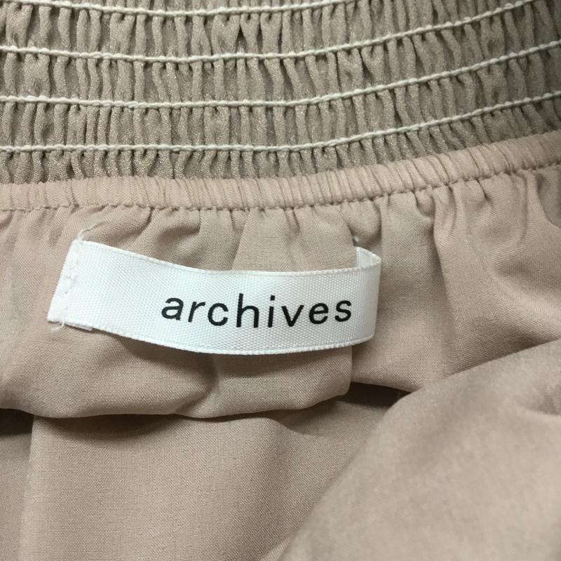 アルシーヴ archives ワンピース ロングスカート M 無地 ベージュ / ベージュ /  レディース USED 古着 中古 10067036