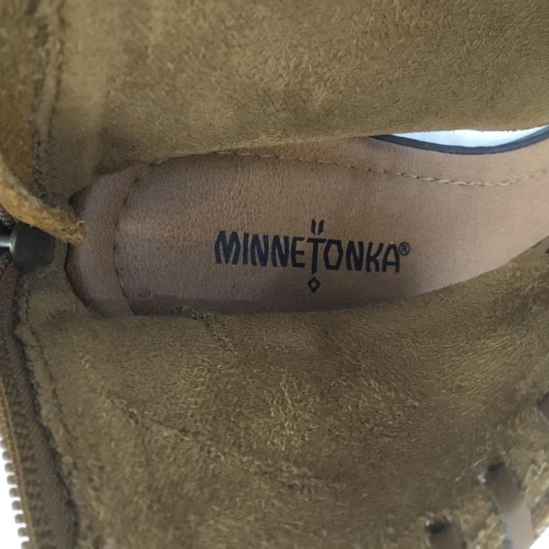 ミネトンカ Minnetonka サンダル サンダル 71351 バックフリンジ HAVANA 7 無地 茶 / ブラウン /  レディース USED 古着 中古 10067088