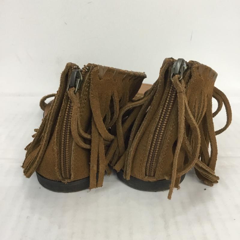 ミネトンカ Minnetonka サンダル サンダル 71351 バックフリンジ HAVANA 7 無地 茶 / ブラウン /  レディース USED 古着 中古 10067088