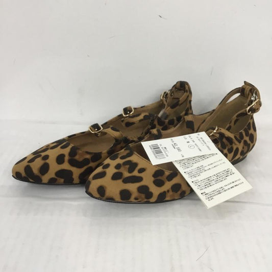 ブラウニー BROWNY パンプス パンプス BR16AU09-LG0030 3ベルト L タグ付き L ヒョウ柄・レオパード柄 ベージュ / ベージュ / X 黒 / ブラック /  レディース USED 古着 中古 10067095