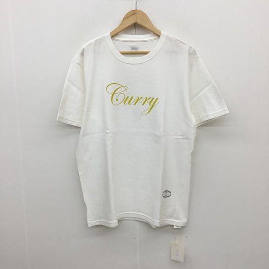 タンタン TANG TANG Tシャツ 半袖 CURRY TEE L ロゴ、文字 白 / ホワイト /  メンズ USED 古着 中古 10067133