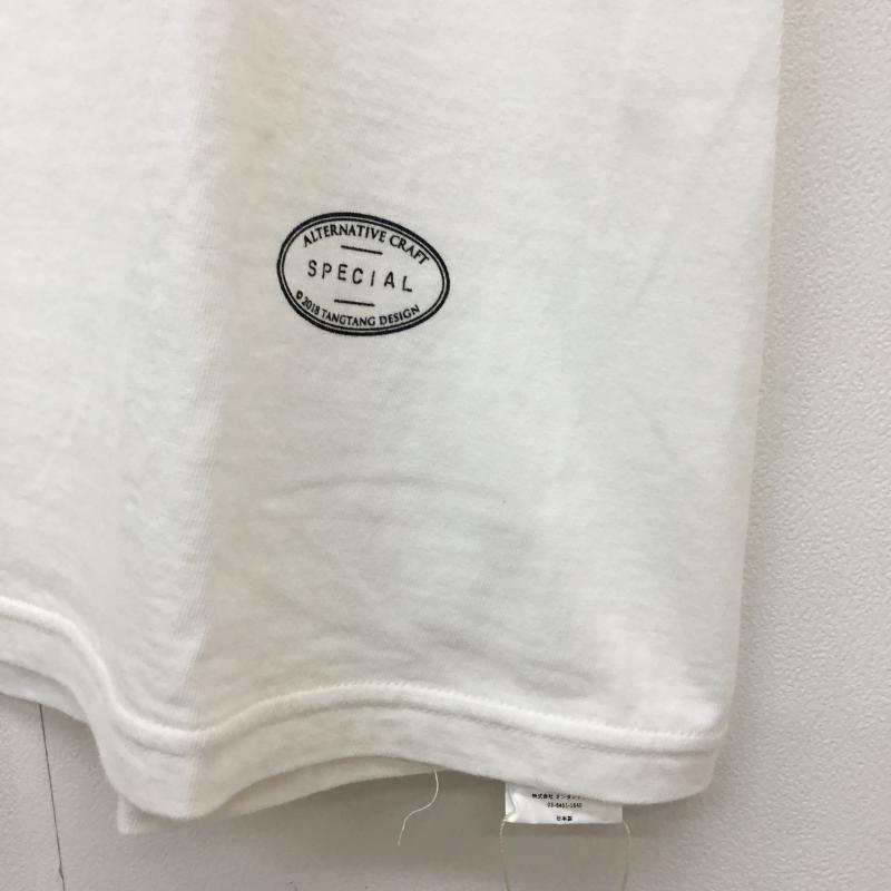 タンタン TANG TANG Tシャツ 半袖 CURRY TEE L ロゴ、文字 白 / ホワイト /  メンズ USED 古着 中古 10067133