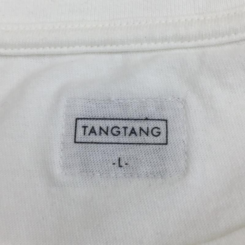 タンタン TANG TANG Tシャツ 半袖 CURRY TEE L ロゴ、文字 白 / ホワイト /  メンズ USED 古着 中古 10067133
