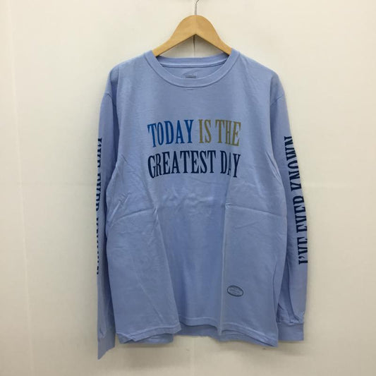 タンタン TANG TANG Tシャツ 長袖 ロングスリーブTEE XL ロゴ、文字 水色 / ライトブルー /  メンズ USED 古着 中古 10067135