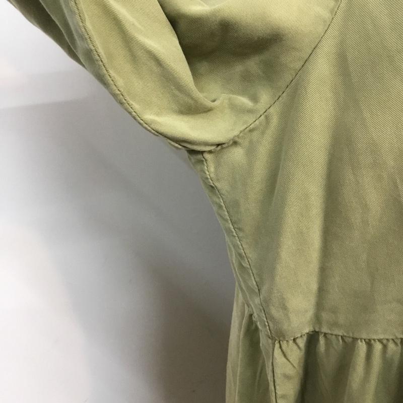 ザラ ZARA ワンピース ミニスカート 0108 022 506 ティアードミニOP M 無地 カーキ / カーキ /  レディース USED 古着 中古 10067189