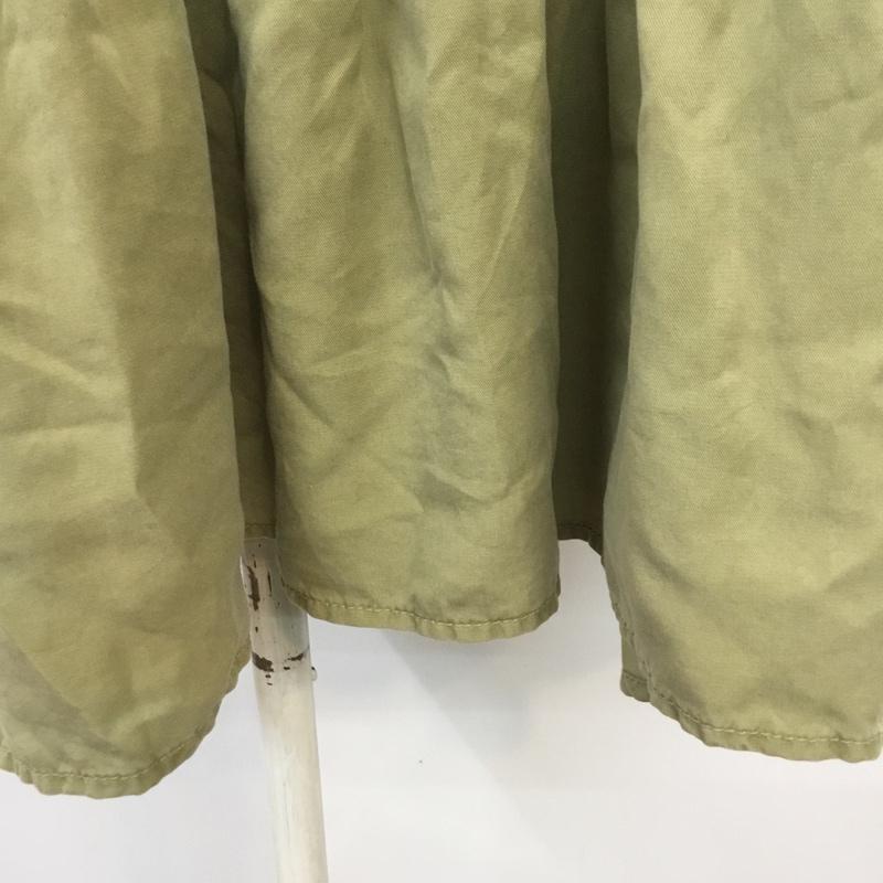 ザラ ZARA ワンピース ミニスカート 0108 022 506 ティアードミニOP M 無地 カーキ / カーキ /  レディース USED 古着 中古 10067189