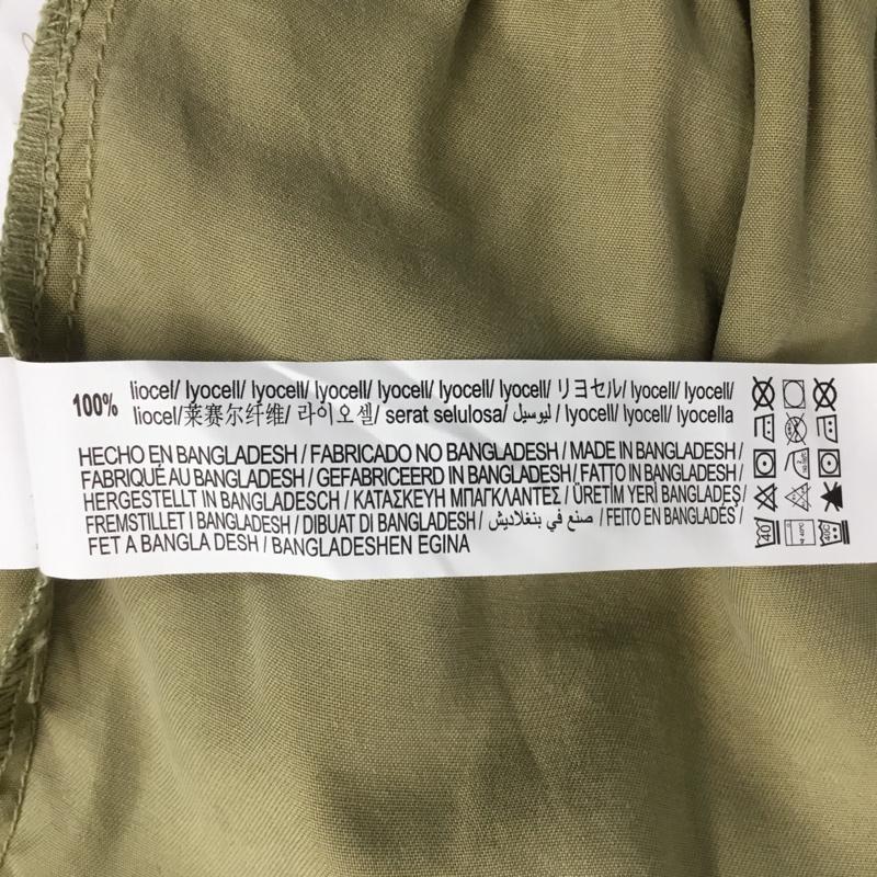 ザラ ZARA ワンピース ミニスカート 0108 022 506 ティアードミニOP M 無地 カーキ / カーキ /  レディース USED 古着 中古 10067189