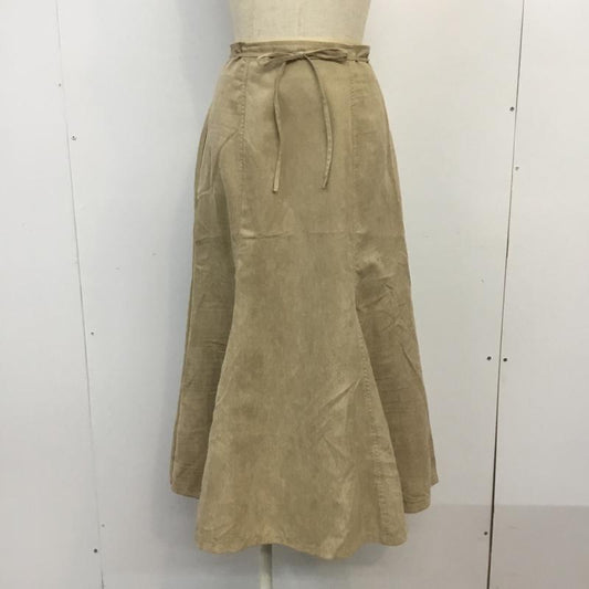ナイスクラップ NICE CLAUP スカート ロングスカート タグ付 FREE 無地 ベージュ / ベージュ /  レディース USED 古着 中古 10067369