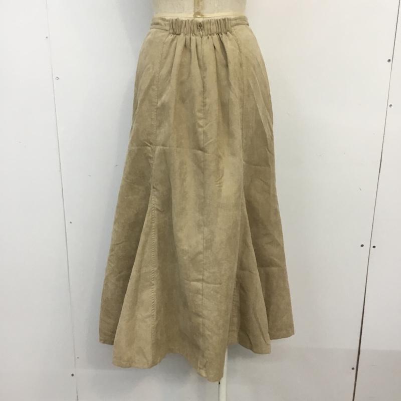 ナイスクラップ NICE CLAUP スカート ロングスカート タグ付 FREE 無地 ベージュ / ベージュ /  レディース USED 古着 中古 10067369