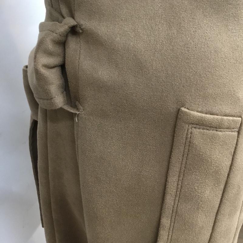 インディヴィ INDIVI ジャケット、上着 ジャケット、ブレザー 127-99033 ノーカラー ロング丈 40 無地 茶 / ブラウン /  レディース USED 古着 中古 10067394