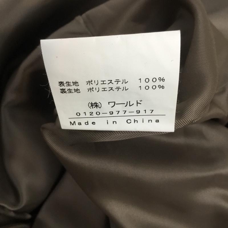インディヴィ INDIVI ジャケット、上着 ジャケット、ブレザー 127-99033 ノーカラー ロング丈 40 無地 茶 / ブラウン /  レディース USED 古着 中古 10067394