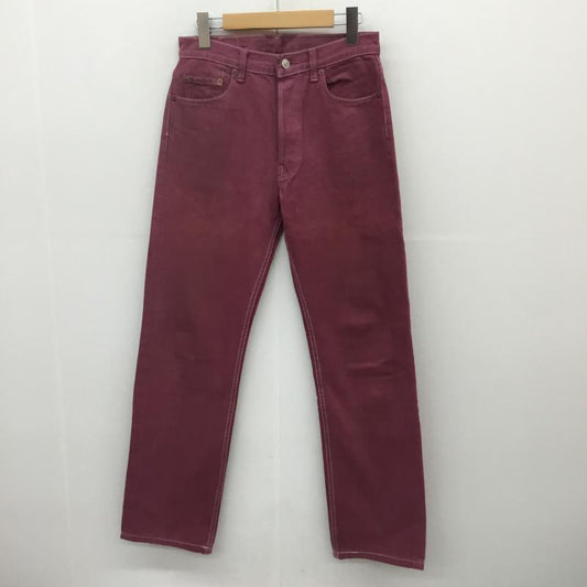 リーバイス Levi's パンツ デニム、ジーンズ 90's 501 USA製 29インチ 無地 えんじ / ワインレッド /  メンズ USED 古着 中古 10067509