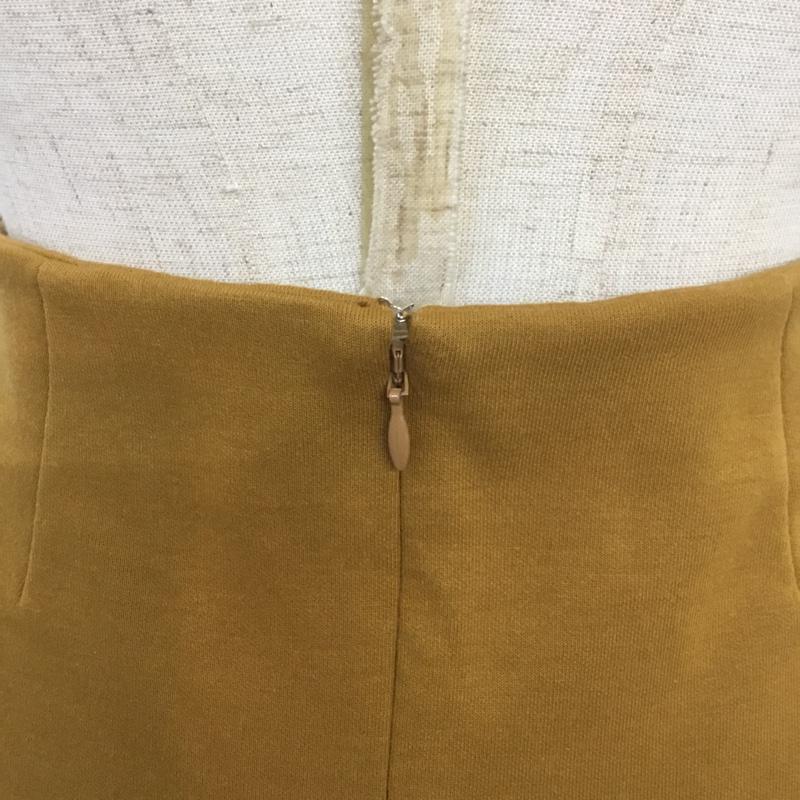 マウジー MOUSSY スカート ひざ丈スカート 1 無地 マスタード / マスタード /  レディース USED 古着 中古 10067666