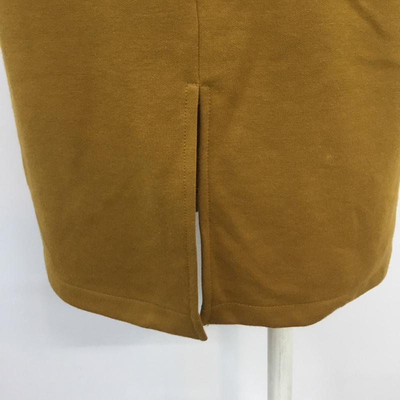 マウジー MOUSSY スカート ひざ丈スカート 1 無地 マスタード / マスタード /  レディース USED 古着 中古 10067666