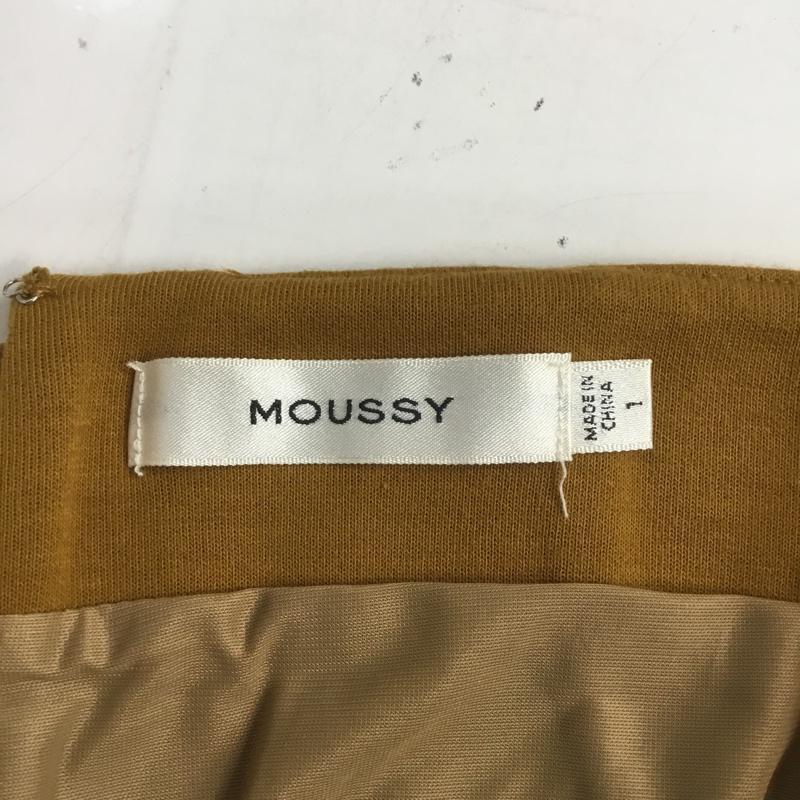マウジー MOUSSY スカート ひざ丈スカート 1 無地 マスタード / マスタード /  レディース USED 古着 中古 10067666