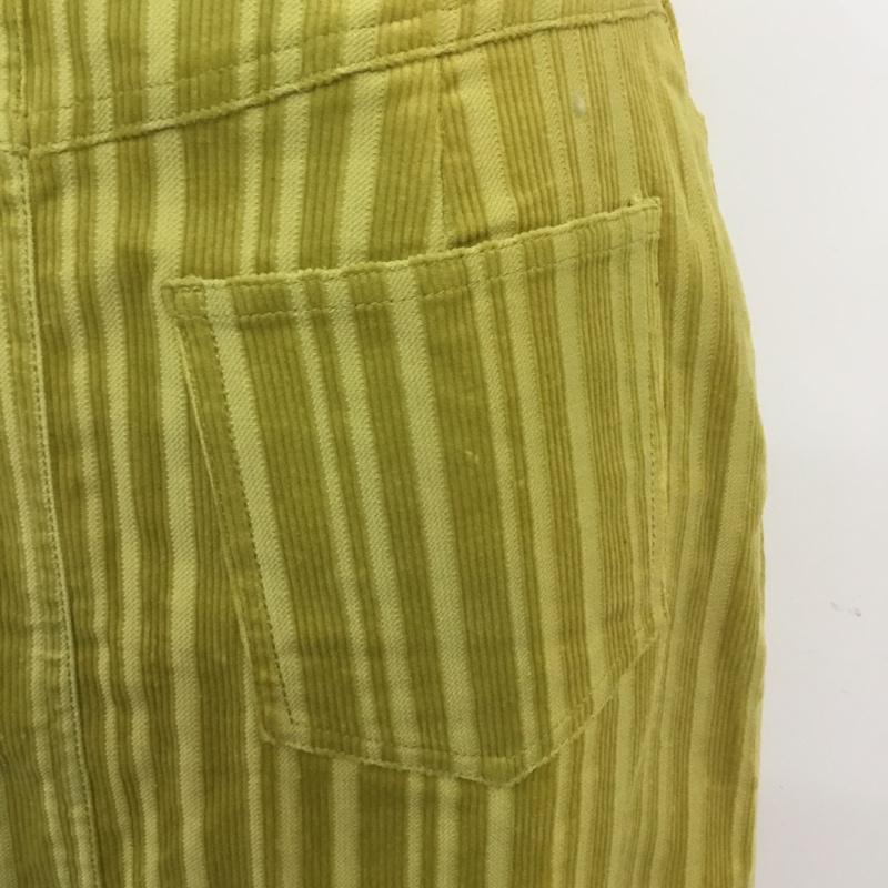 スライ SLY スカート ミニスカート 030CAZ31-6750 STRIPE CORDUROY S／SK 1 無地 黄 / イエロー /  レディース USED 古着 中古 10067668