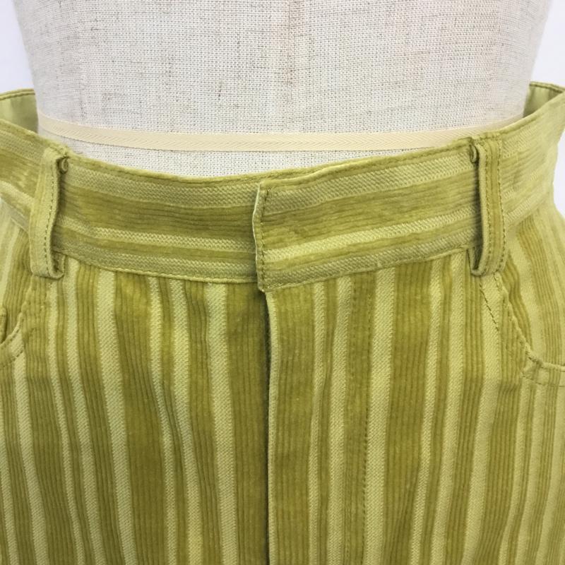 スライ SLY スカート ミニスカート 030CAZ31-6750 STRIPE CORDUROY S／SK 1 無地 黄 / イエロー /  レディース USED 古着 中古 10067668