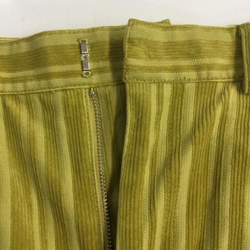 スライ SLY スカート ミニスカート 030CAZ31-6750 STRIPE CORDUROY S／SK 1 無地 黄 / イエロー /  レディース USED 古着 中古 10067668