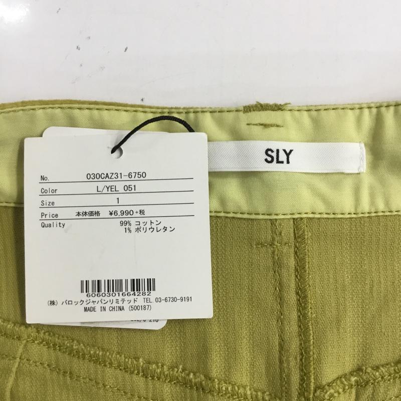 スライ SLY スカート ミニスカート 030CAZ31-6750 STRIPE CORDUROY S／SK 1 無地 黄 / イエロー /  レディース USED 古着 中古 10067668