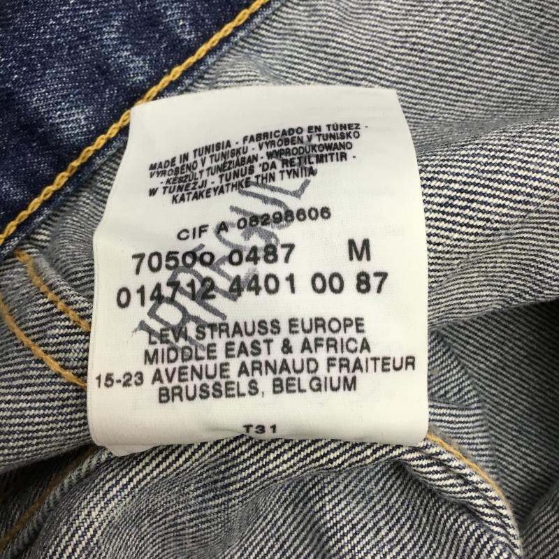 リーバイス Levi's ジャケット、上着 ジャケット、ブレザー ユーロリーバイス　MEGADETH リメイク M 無地 青 / ブルー /  メンズ USED 古着 中古 10067702