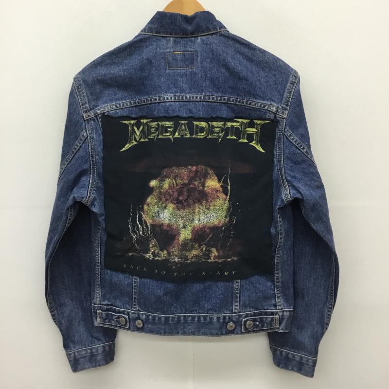 リーバイス Levi's ジャケット、上着 ジャケット、ブレザー ユーロリーバイス　MEGADETH リメイク M 無地 青 / ブルー /  メンズ USED 古着 中古 10067702