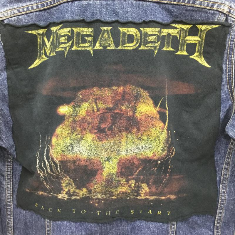 リーバイス Levi's ジャケット、上着 ジャケット、ブレザー ユーロリーバイス　MEGADETH リメイク M 無地 青 / ブルー /  メンズ USED 古着 中古 10067702