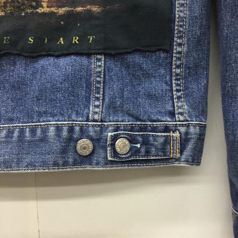 リーバイス Levi's ジャケット、上着 ジャケット、ブレザー ユーロリーバイス　MEGADETH リメイク M 無地 青 / ブルー /  メンズ USED 古着 中古 10067702